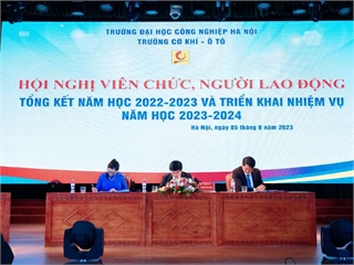 Trường Cơ khí - Ô tô tổ chức thành công hội nghị viên chức, người lao động năm 2023