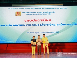 Sinh viên Trường Ngoại ngữ Du lịch đạt Giải Nhất Chương trình “Sinh viên với công tác phòng, chống ma túy