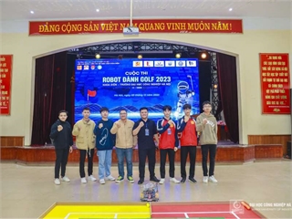Đội DCN-SMAE giành chức vô địch cuộc thi "Robot đánh golf 2023"