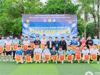 Khai mạc giải bóng đá nam sinh viên Trường Cơ khí - Ô tô SMAE CUP 2024
