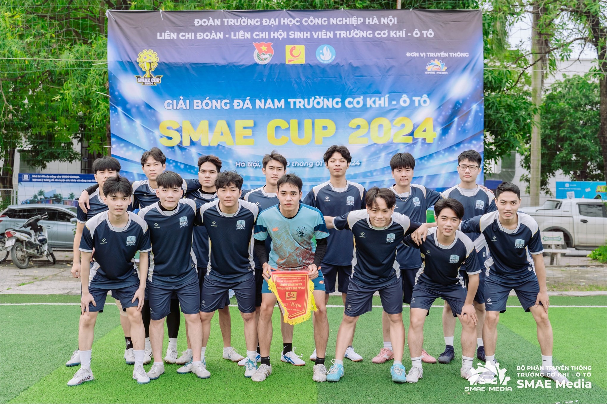 Khai mạc giải bóng đá nam sinh viên Trường Cơ khí - Ô tô SMAE CUP 2024