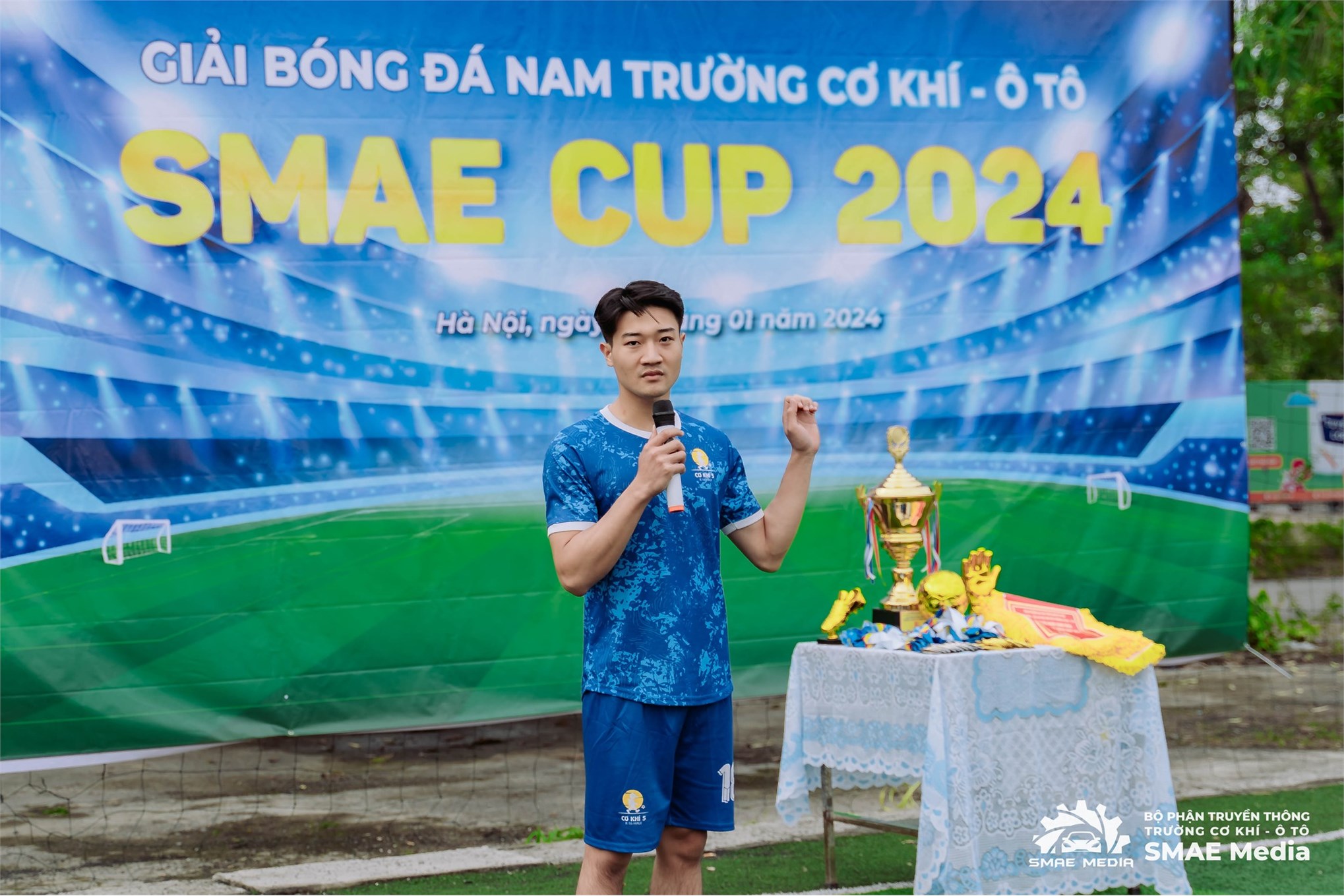 Khai mạc giải bóng đá nam sinh viên Trường Cơ khí - Ô tô SMAE CUP 2024