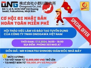 Hội thảo việc làm của Công ty TNHH Onogawa Việt Nam