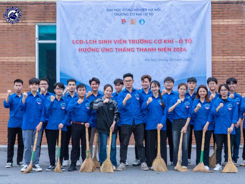 Trường Cơ khí – Ô tô ra quân 5S “Môi trường xanh – học tập tốt”