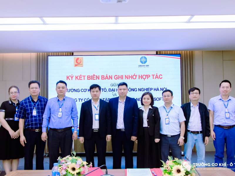 Trường Cơ khí – Ô tô và Công ty Cổ phần Tập đoàn Công nghệ ABSoft thúc đẩy hợp tác phát triển đào tạo ngắn hạn, chuyển giao công nghệ