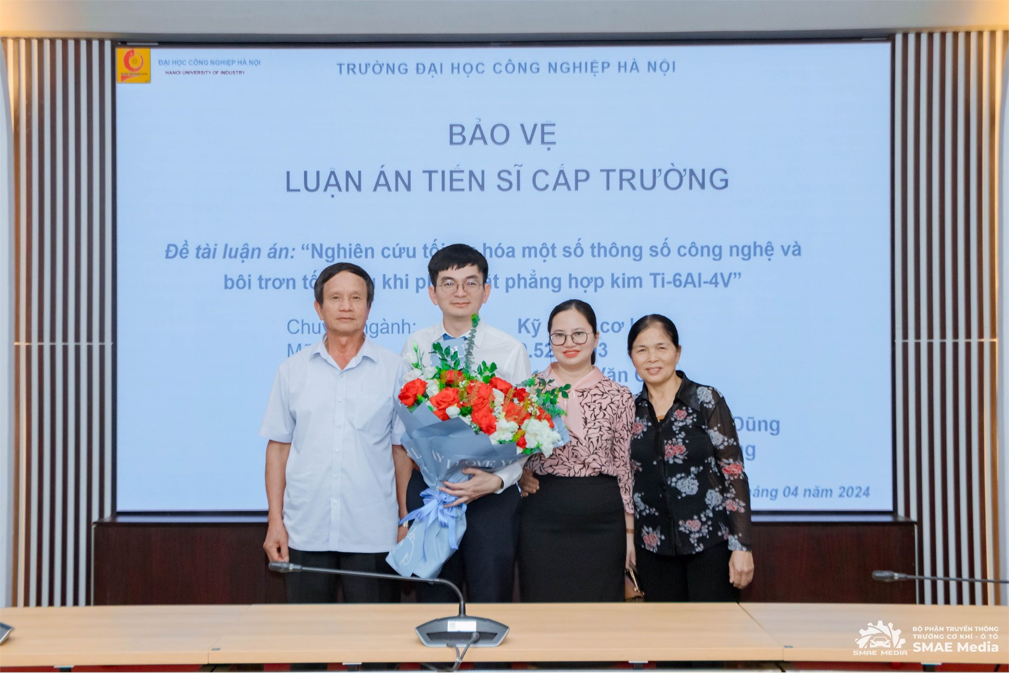 NCS Nguyễn Văn Cảnh bảo vệ thành công Luận án Tiến sĩ ngành Kỹ thuật Cơ khí