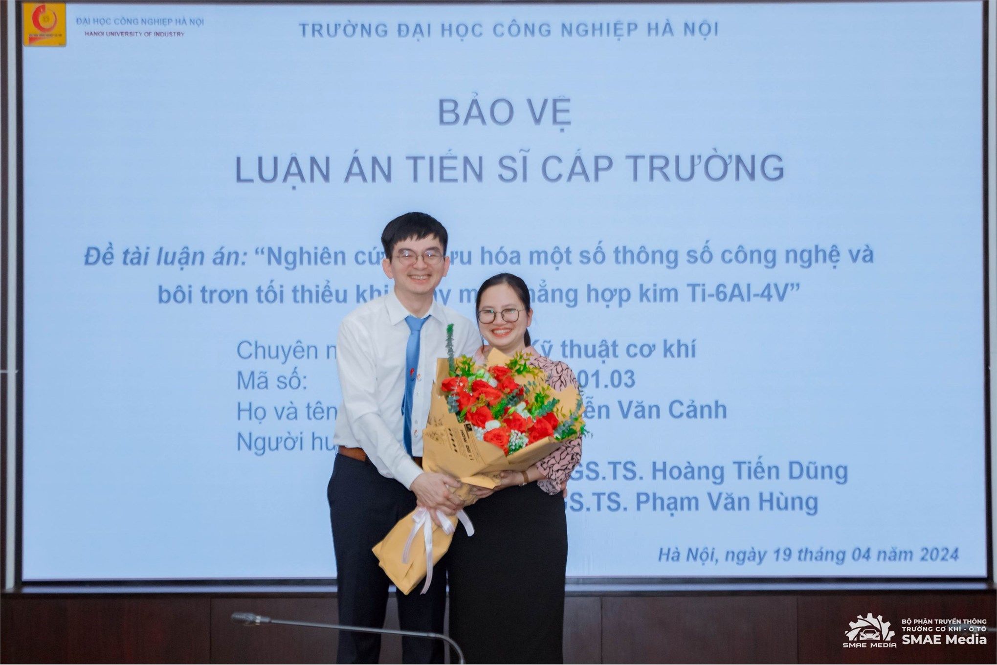 NCS Nguyễn Văn Cảnh bảo vệ thành công Luận án Tiến sĩ ngành Kỹ thuật Cơ khí