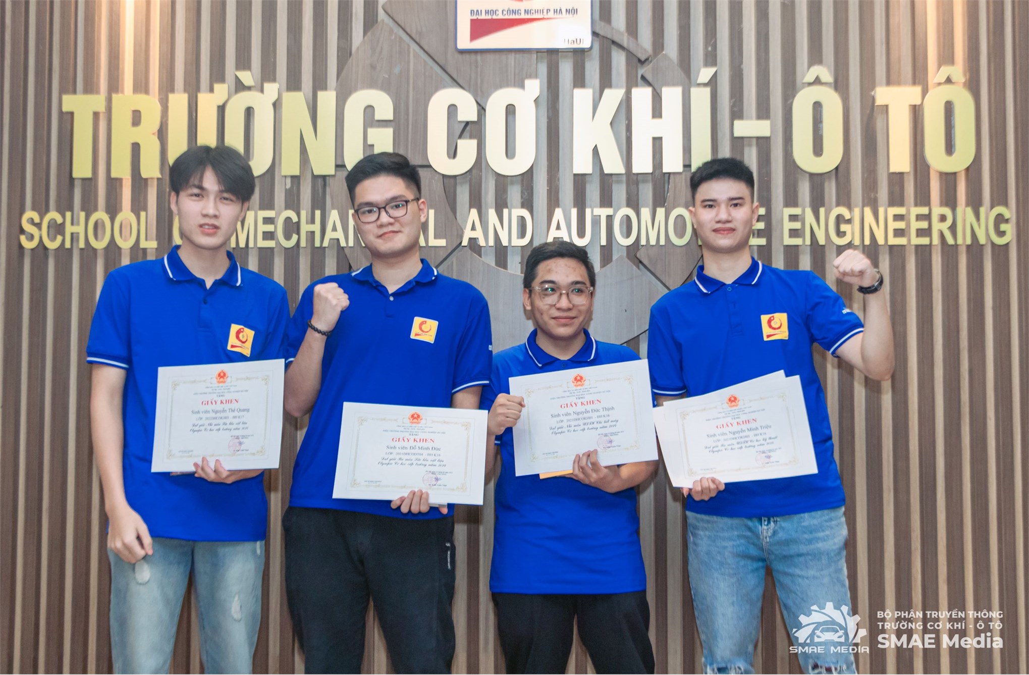 Gần 50 sinh viên Trường Cơ khí – Ô tô đạt giải tại cuộc thi Olympic Cơ học cấp trường năm 2024