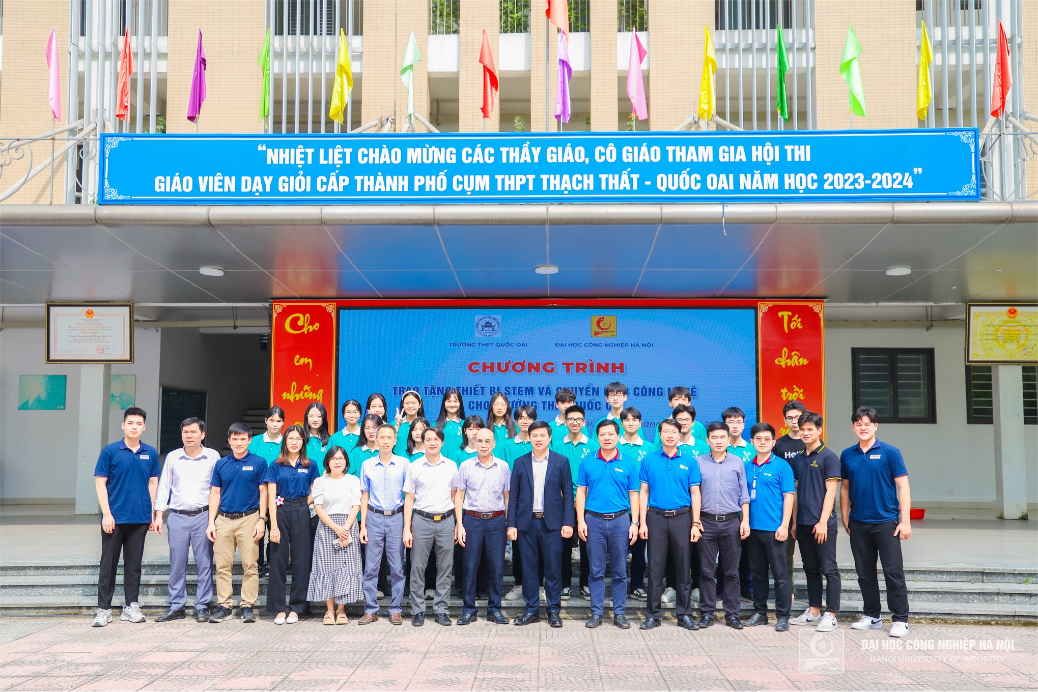 Trường Cơ khí – Ô tô, Đại học Công nghiệp Hà Nội mở rộng hoạt động kết nối giáo dục STEM với học sinh THPT Quốc Oai, Hà Nội