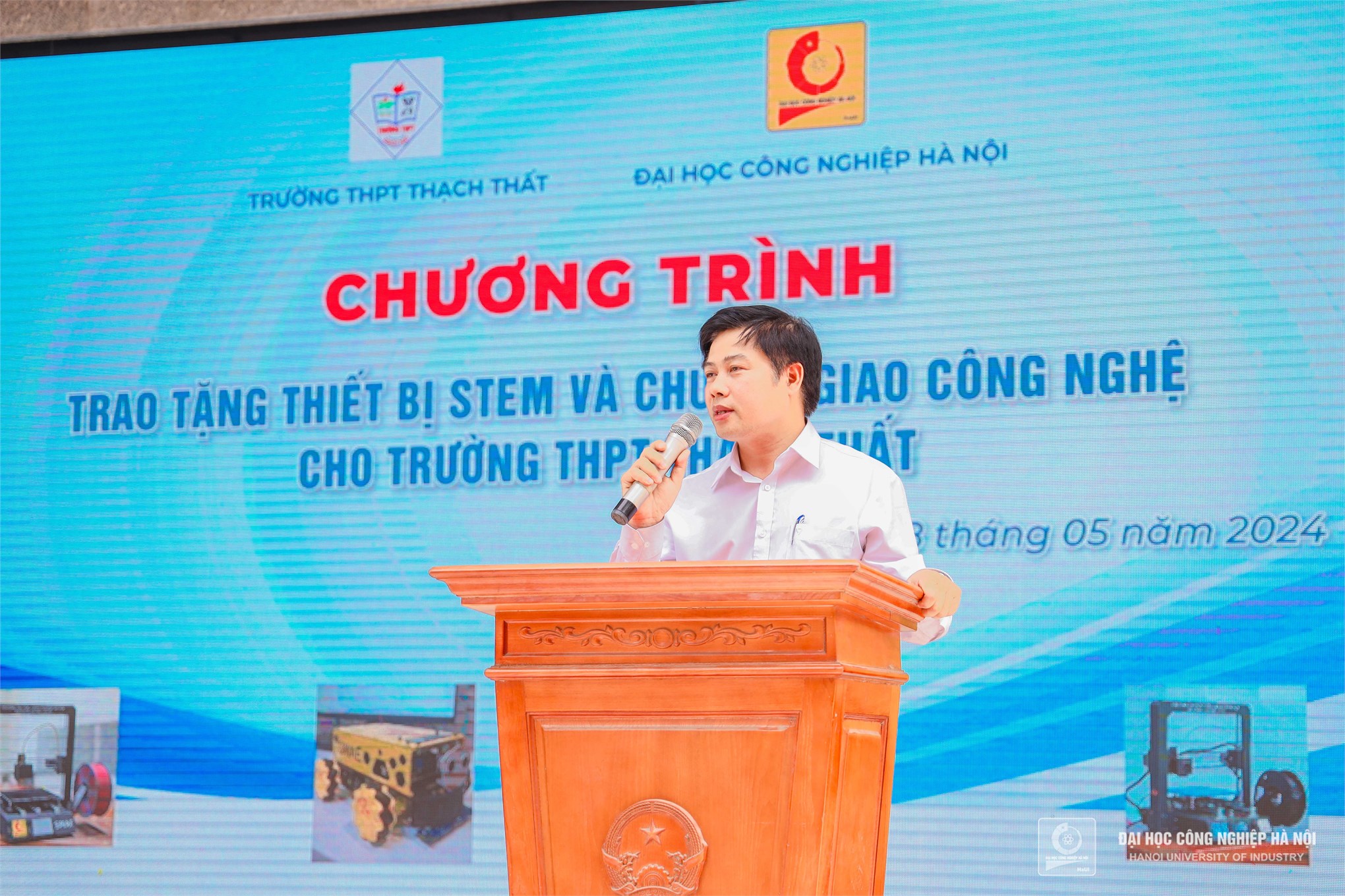 Trường Cơ khí – Ô tô nuôi dưỡng niềm đam mê khoa học và định hướng nghề nghiệp từ nền tảng STEM cho học sinh THPT Thạch Thất, Hà Nội