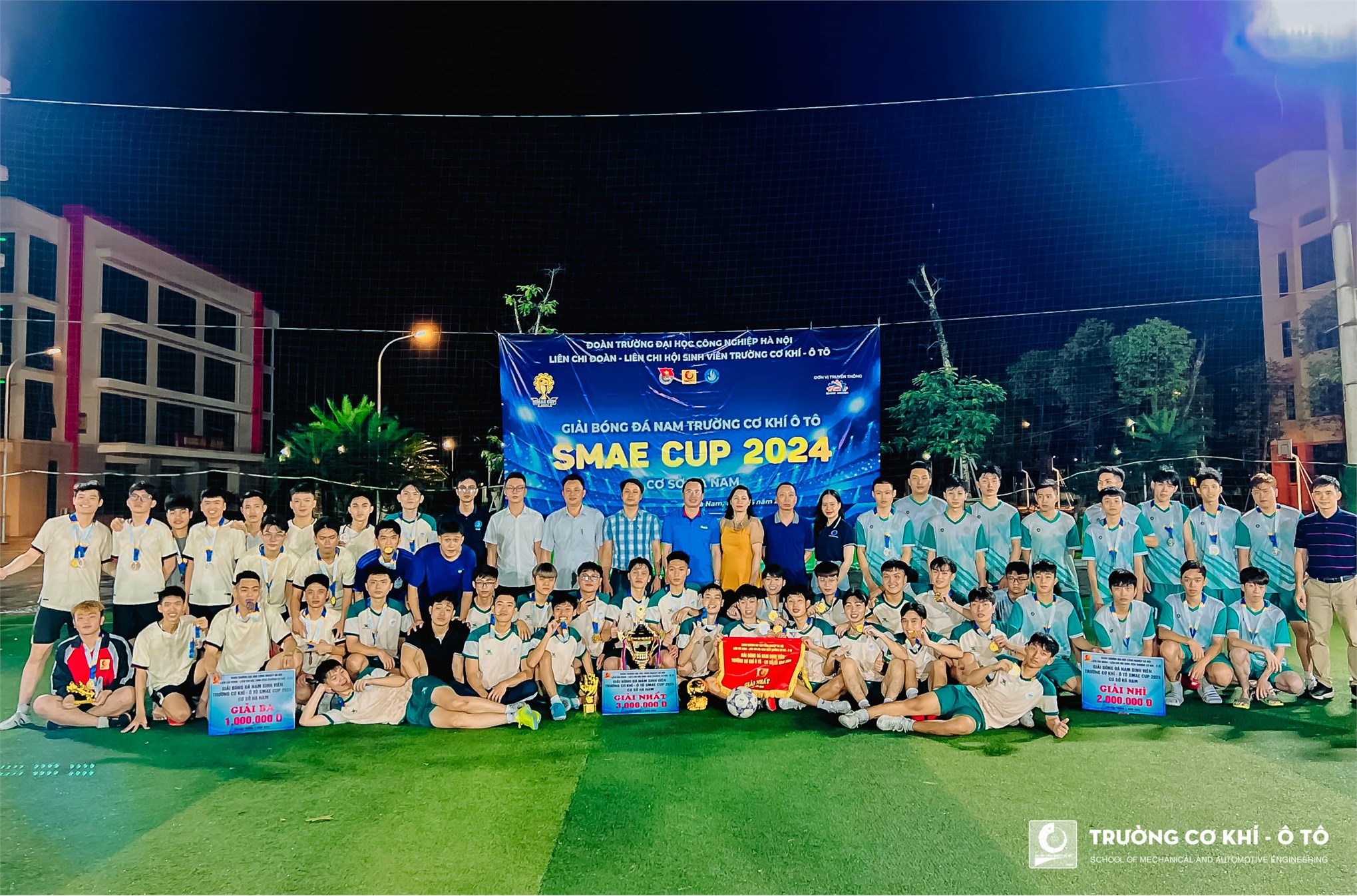 Ngôi vô địch giải bóng đá nam sinh viên SMAE CUP 2024 cơ sở Hà Nam gọi tên: Lớp Đại học Ô tô 3 Khóa 18