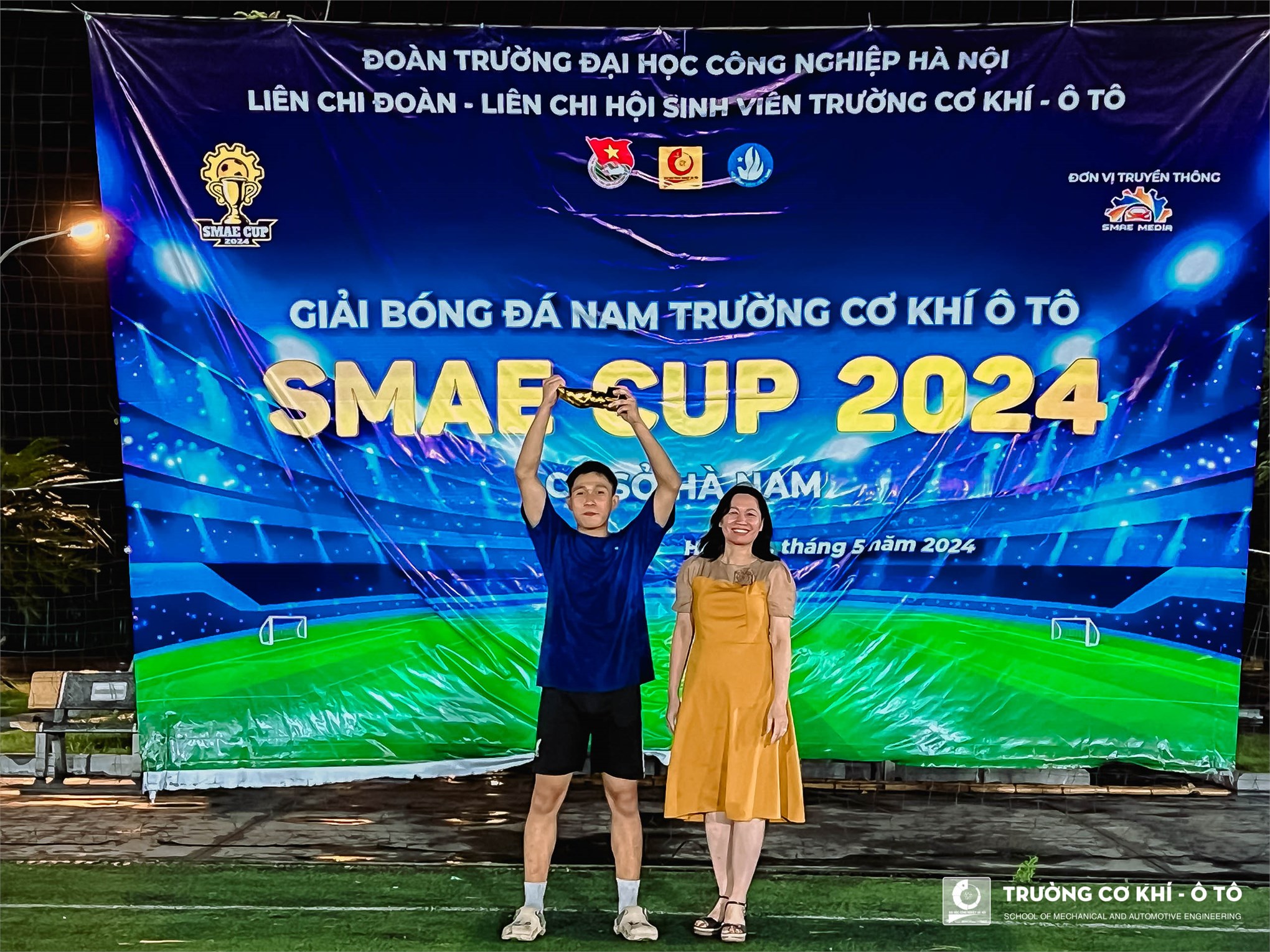 Ngôi vô địch giải bóng đá nam sinh viên SMAE CUP 2024 cơ sở Hà Nam gọi tên: Lớp Đại học Ô tô 3 Khóa 18