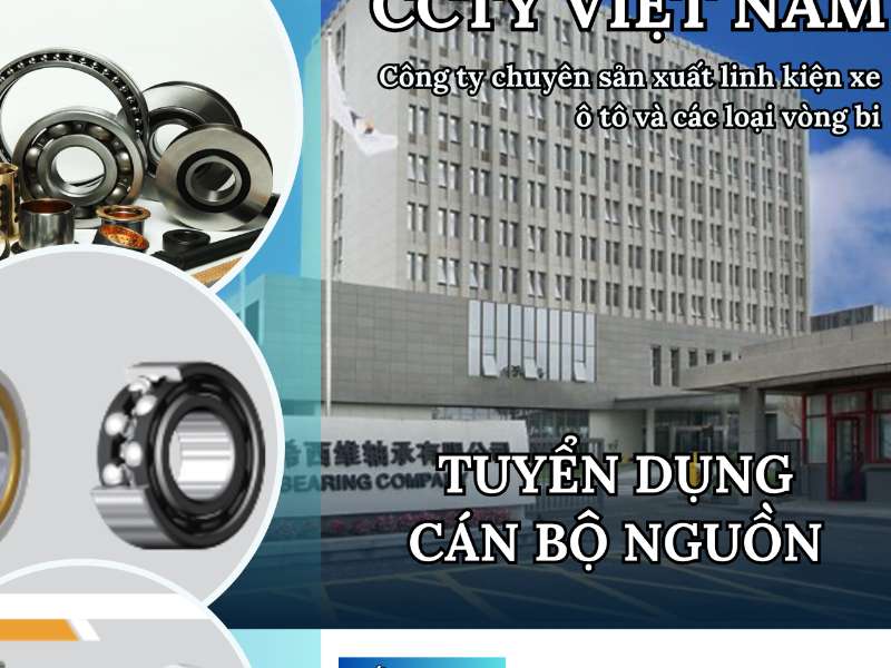 Thông báo tuyển dụng cán bộ nguồn của Công ty TNHH CCTY Việt Nam (100% vốn đầu tư Trung Quốc)
