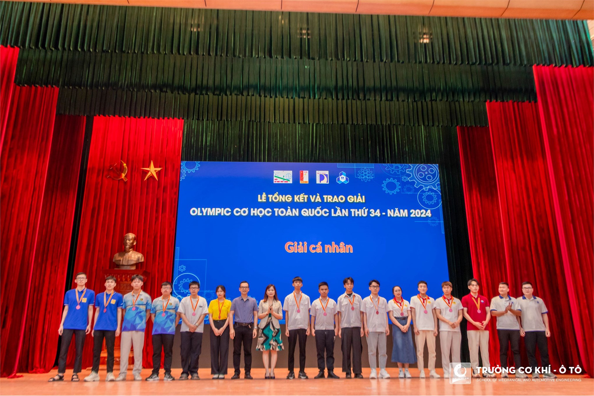 Sinh viên Trường Cơ khí – Ô tô đạt giải 3 đồng đội Nguyên lý máy và gần 30 giải cá nhân kỳ thi Olympic Cơ học Toàn quốc 2024