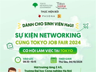 Thông báo chương trình Tokyo Jobfair 2024