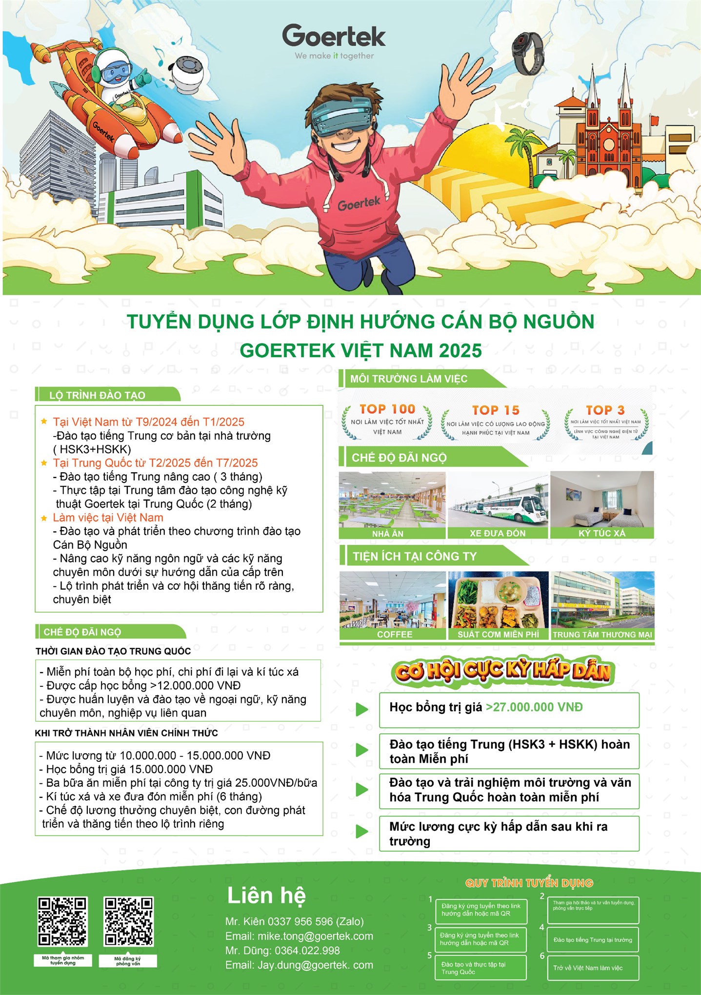 Thông báo tuyển dụng lớp định hướng cán bộ nguồn GoerTek Việt Nam 2025