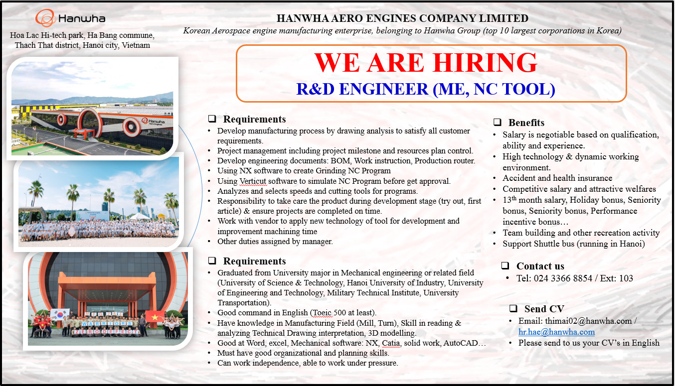 Recruitment Announcement of Hanwha Aero Engines Company Limited