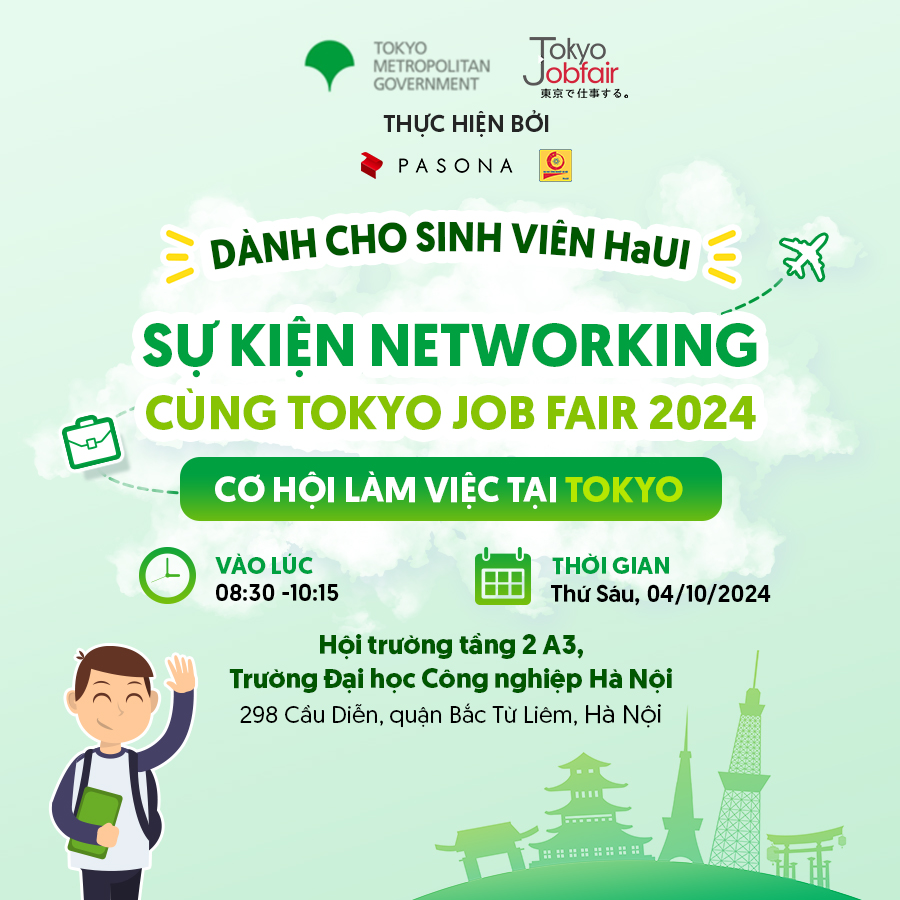 Thông báo chương trình Tokyo Jobfair 2024