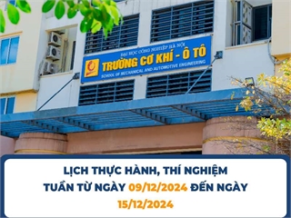 Lịch Thực hành, Thí nghiệm tuần 14 học kỳ 1 (Năm học 2024-2025)