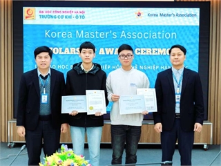 Two excellent students of School of Mechanical and Automotive Engineering receive valuable scholarships from Korean Master’s Association