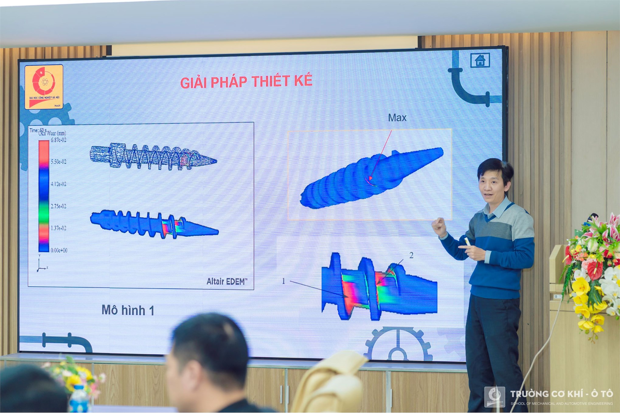 Hội thảo luận án tiến sĩ cho nghiên cứu sinh Nguyễn Hồng Tiến chuyên ngành Kỹ thuật Cơ khí – Trường Cơ khí – Ô tô