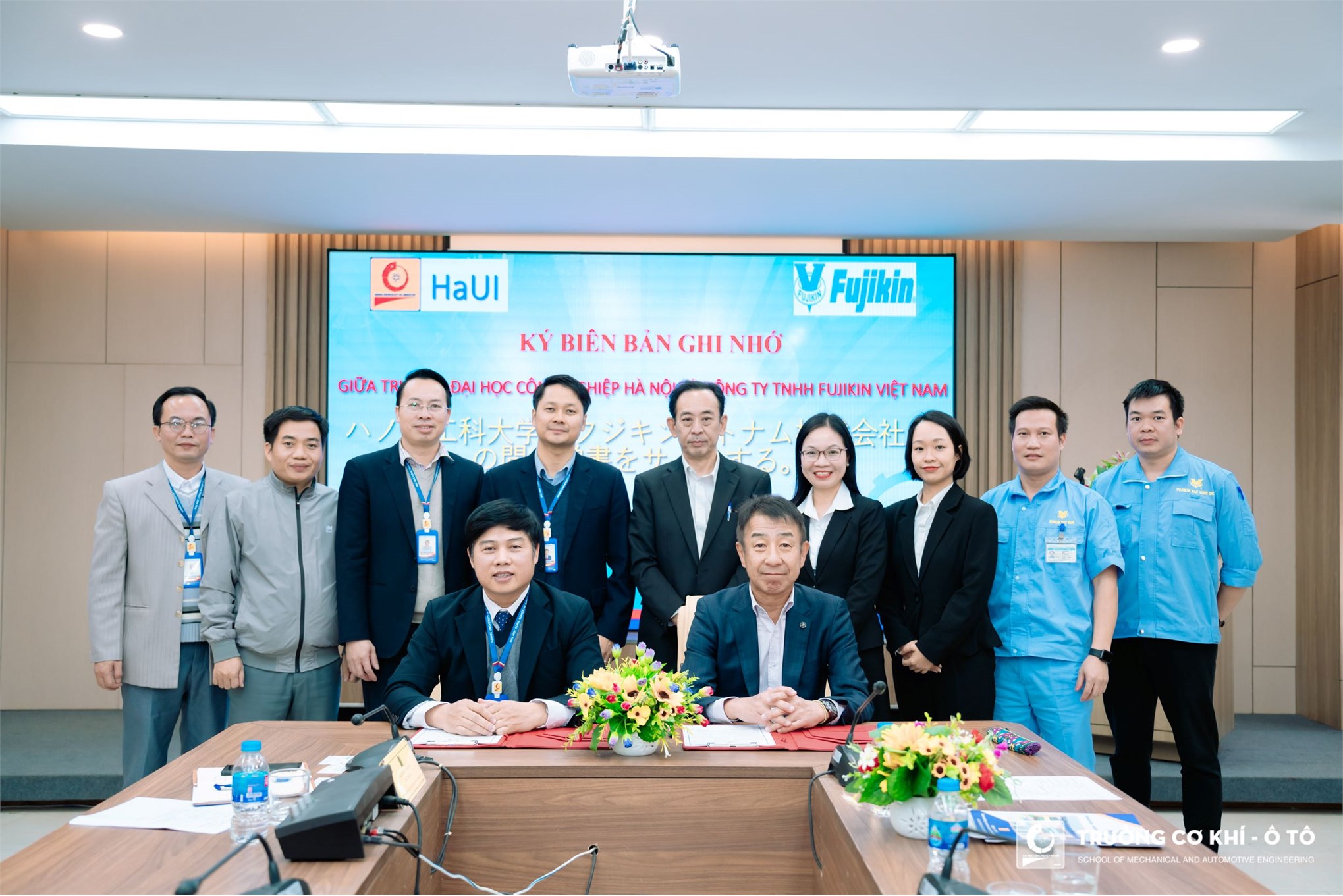 Development cooperation between School of Mechanical and Automotive Engineering and Fujikin Vietnam