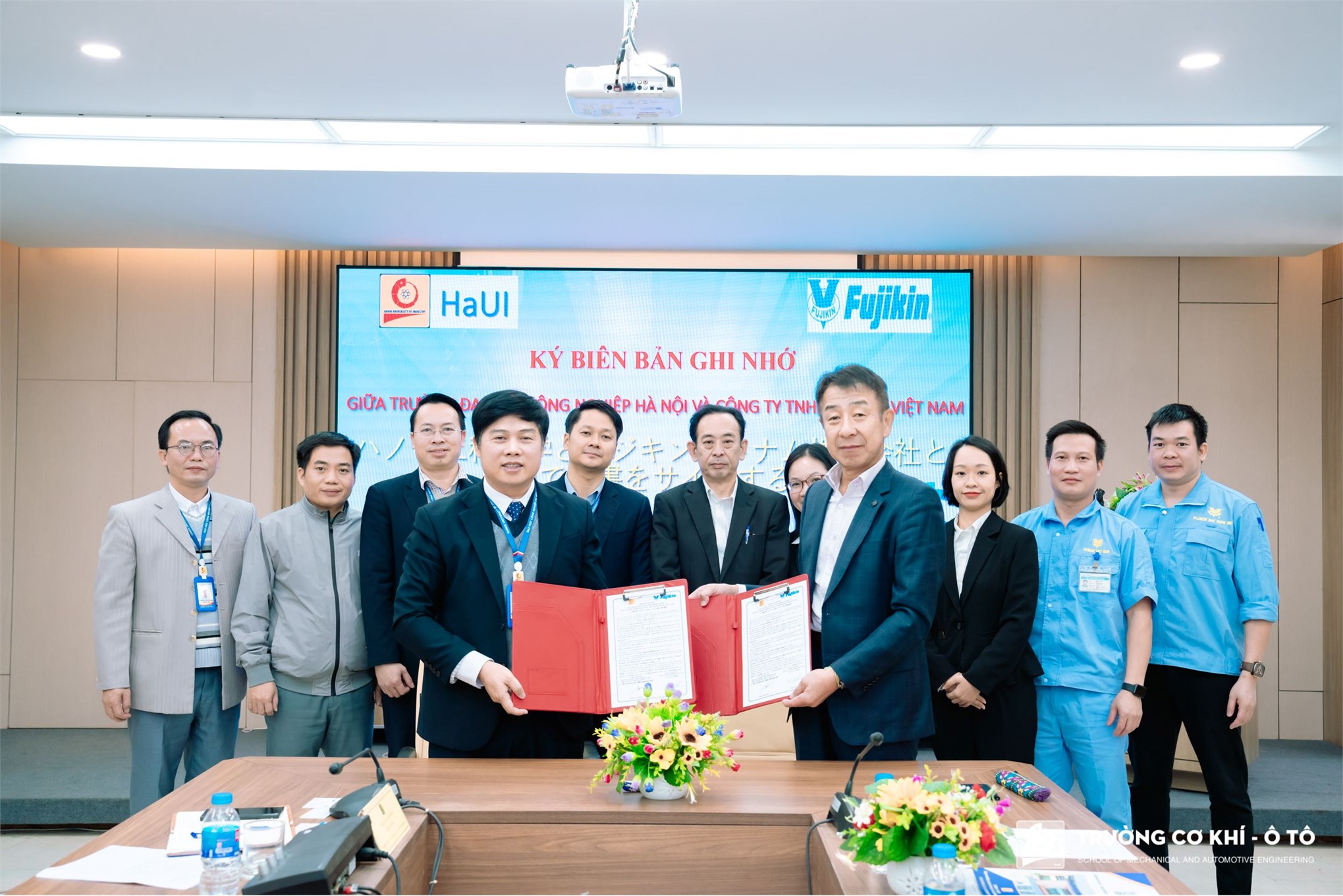 Development cooperation between School of Mechanical and Automotive Engineering and Fujikin Vietnam