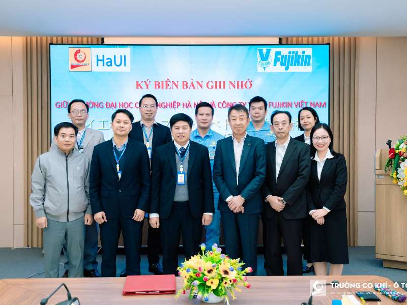 Development cooperation between School of Mechanical and Automotive Engineering and Fujikin Vietnam