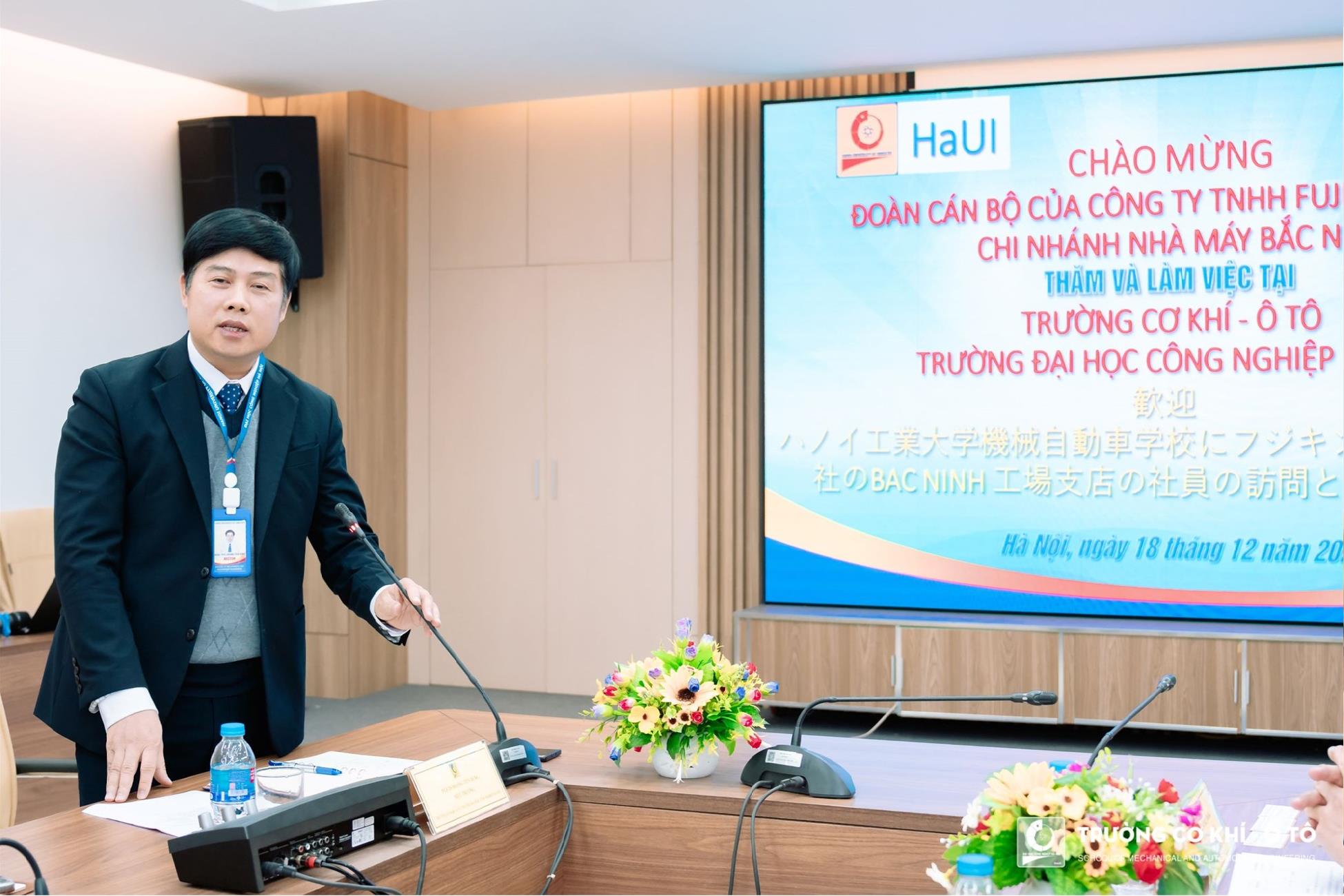 Development cooperation between School of Mechanical and Automotive Engineering and Fujikin Vietnam