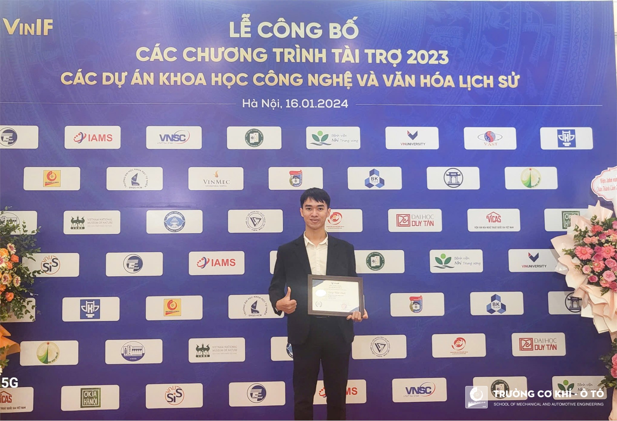 Student Giap Hai Binh - A young man passionate about scientific research with an impressive record of achievements