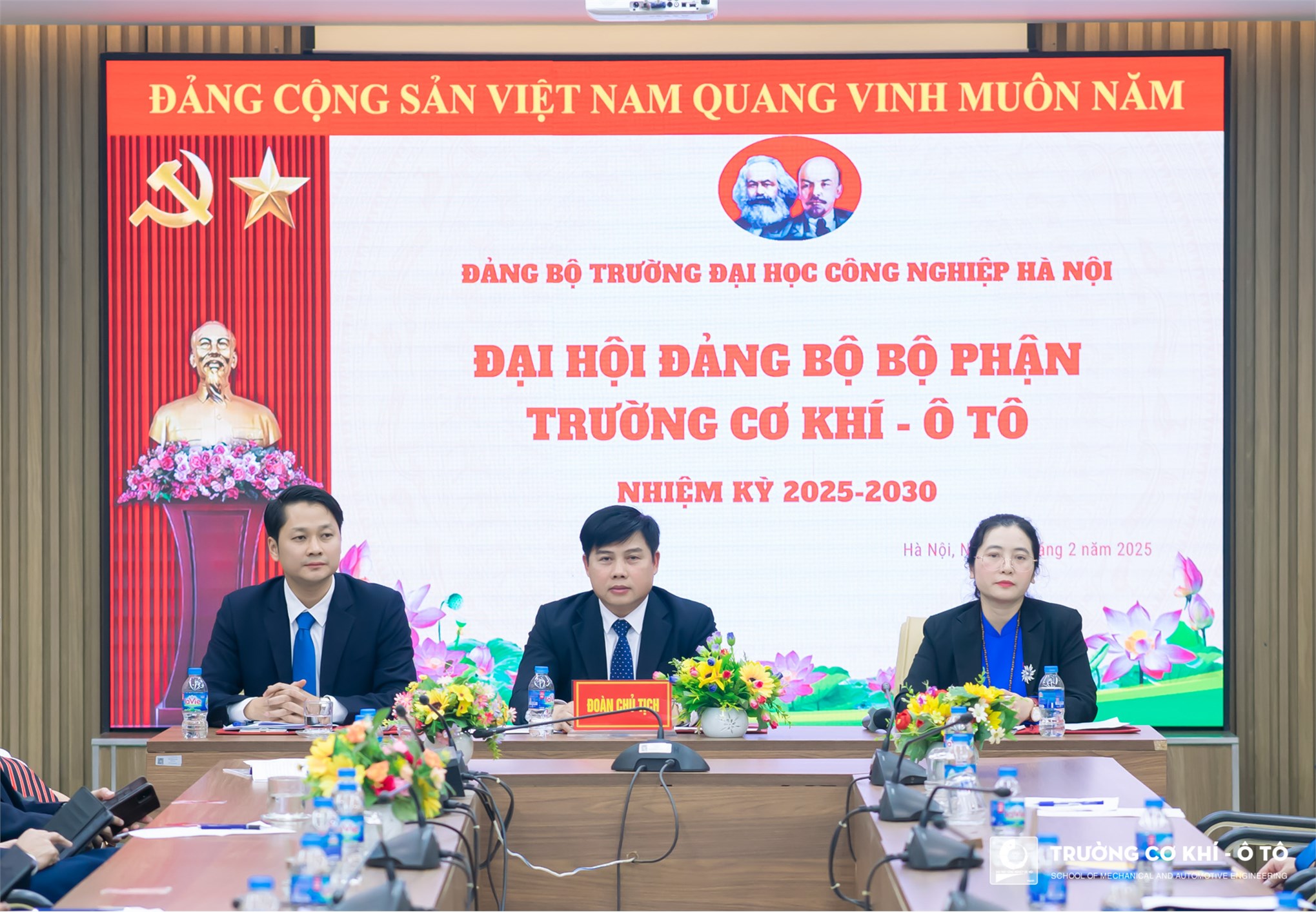 Đại hội đại biểu Đảng bộ Bộ phận Trường Cơ khí – Ô tô nhiệm kỳ 2025 – 2030: Phát huy truyền thống, đổi mới tư duy, sáng tạo, tiên phong Đào tạo chất lượng cao - Nghiên cứu khoa học - Hợp tác quốc tế