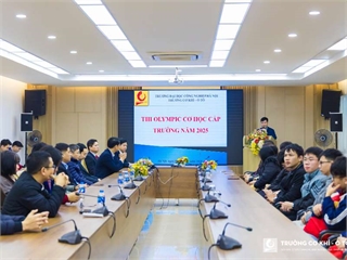 Cuộc thi Olympic Cơ học cấp trường năm 2025: Truyền thống và thành tựu của sinh viên Trường Đại học Công nghiệp Hà Nội