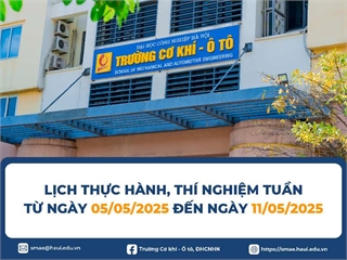 Lịch Thực hành, Thí nghiệm tuần 10 học kỳ 2 (Năm học 2024-2025)