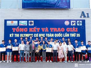 Sinh viên Trường Cơ khí - Ô tô bứt phá tại Olympic Cơ học toàn quốc lần thứ 35 với 1 giải Nhì đồng đội, 26 giải cá nhân trong đó 1 giải Nhất danh giá