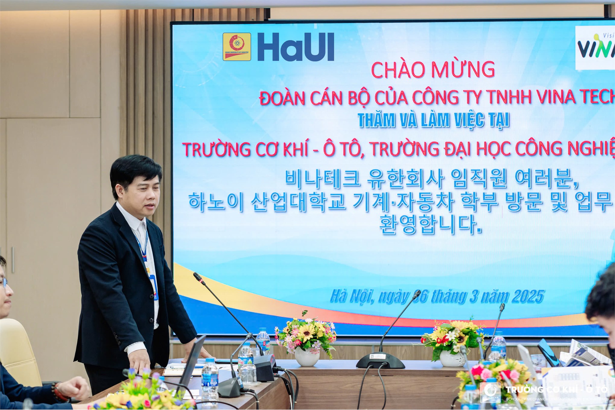 Trường Cơ khí – Ô tô mở rộng quan hệ hợp tác với đối tác Hàn Quốc