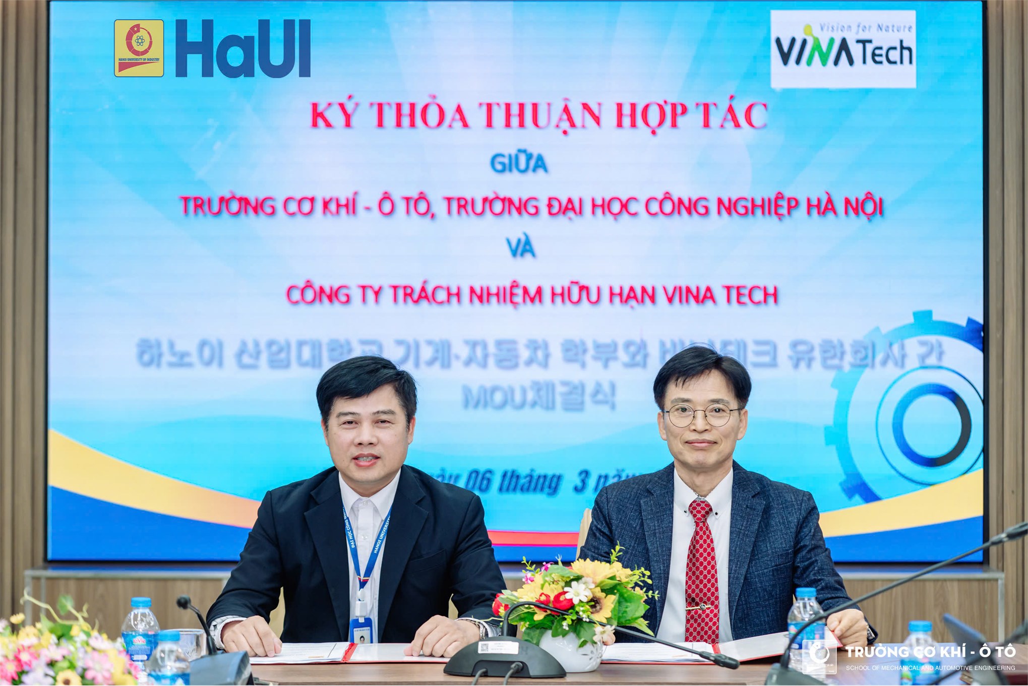 Trường Cơ khí – Ô tô mở rộng quan hệ hợp tác với đối tác Hàn Quốc