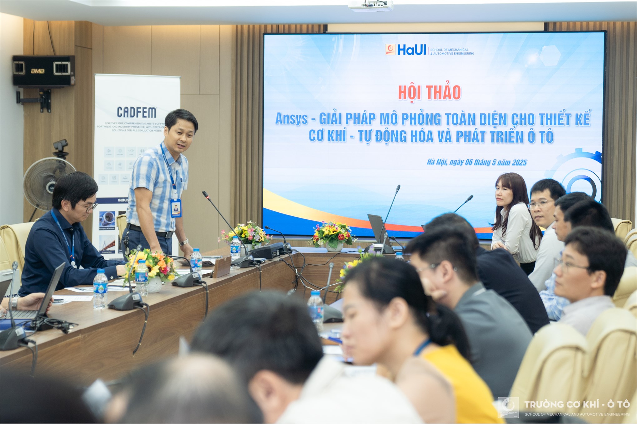 Hội thảo Ansys - Giải pháp mô phỏng toàn diện cho thiết kế cơ khí - tự động hóa và phát triển ô tô tại Trường Cơ khí – Ô tô