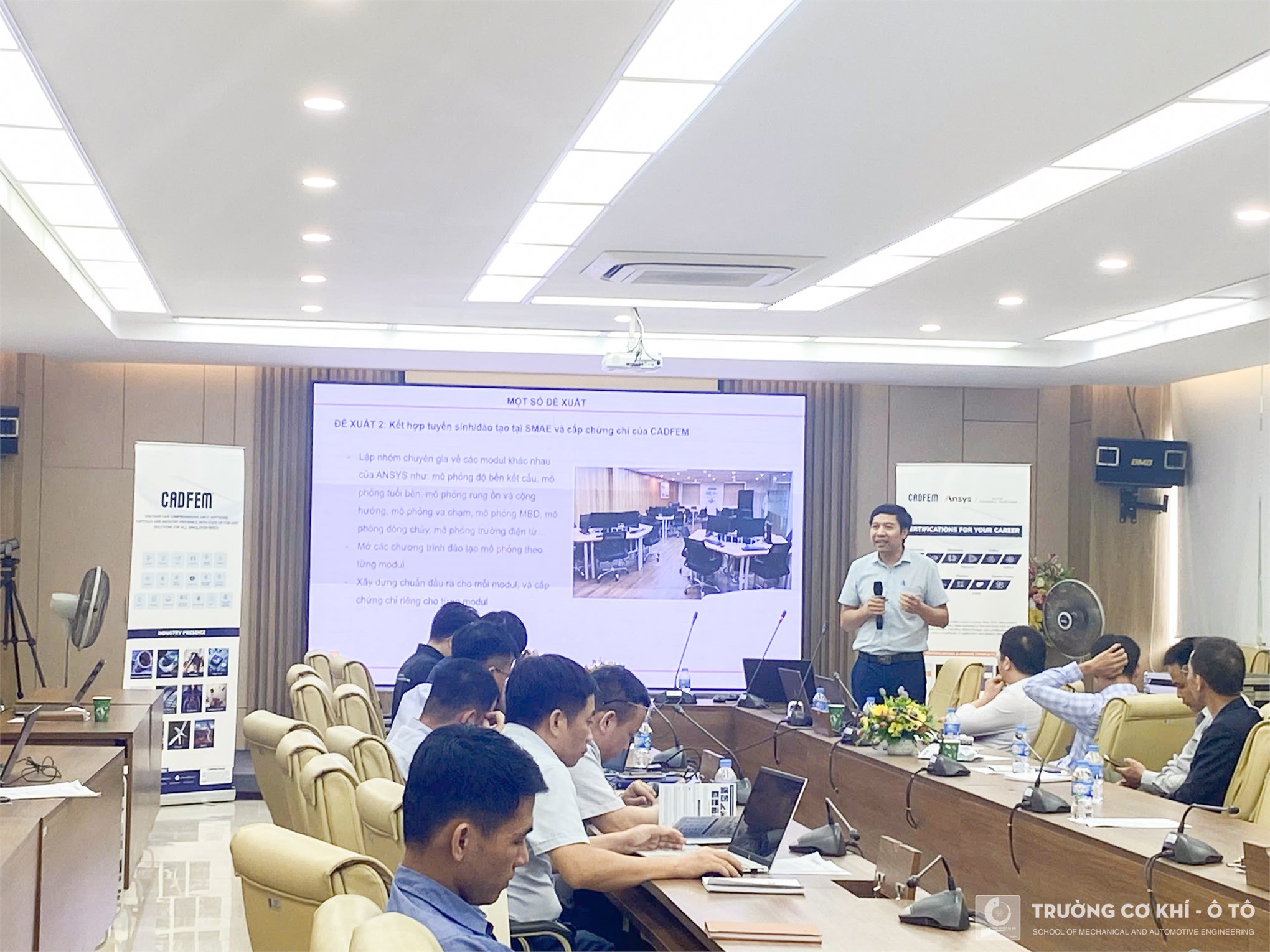 Hội thảo Ansys - Giải pháp mô phỏng toàn diện cho thiết kế cơ khí - tự động hóa và phát triển ô tô tại Trường Cơ khí – Ô tô