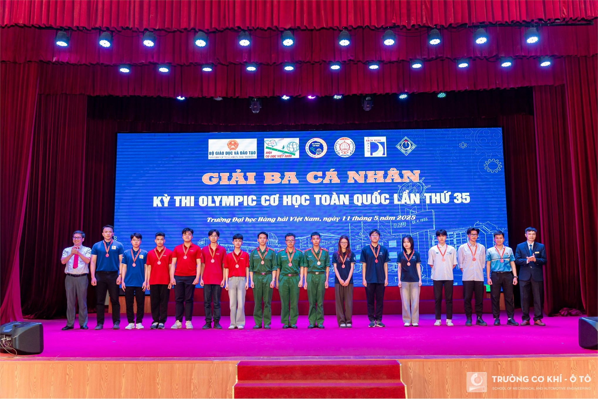 Trường Cơ khí - Ô tô giành 26 giải cá nhân, 1 giải đồng đội tại Olympic Cơ học toàn quốc lần thứ 35
