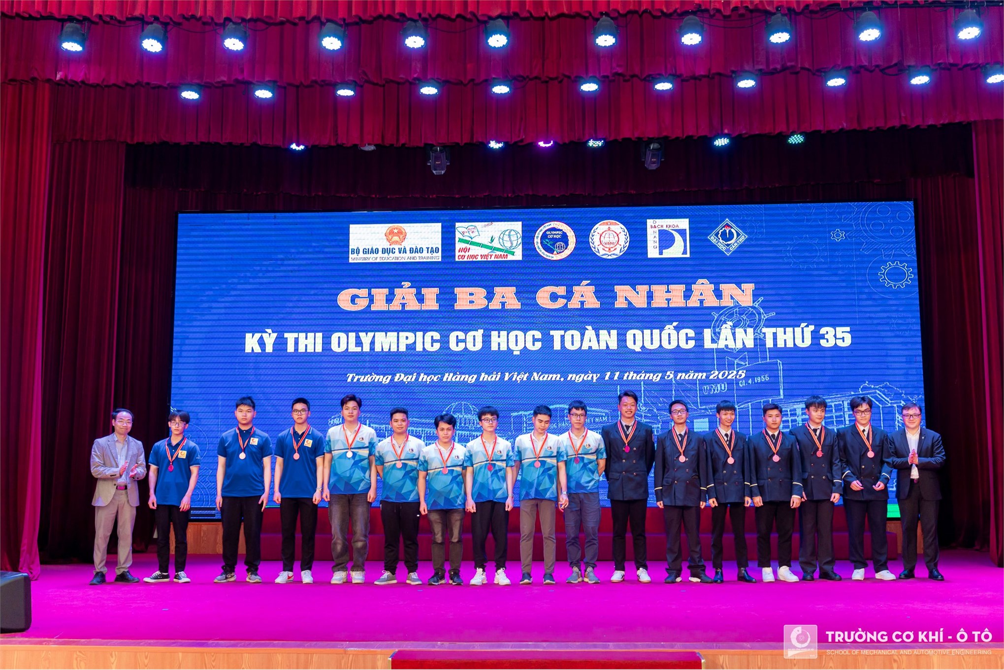 Trường Cơ khí - Ô tô giành 26 giải cá nhân, 1 giải đồng đội tại Olympic Cơ học toàn quốc lần thứ 35