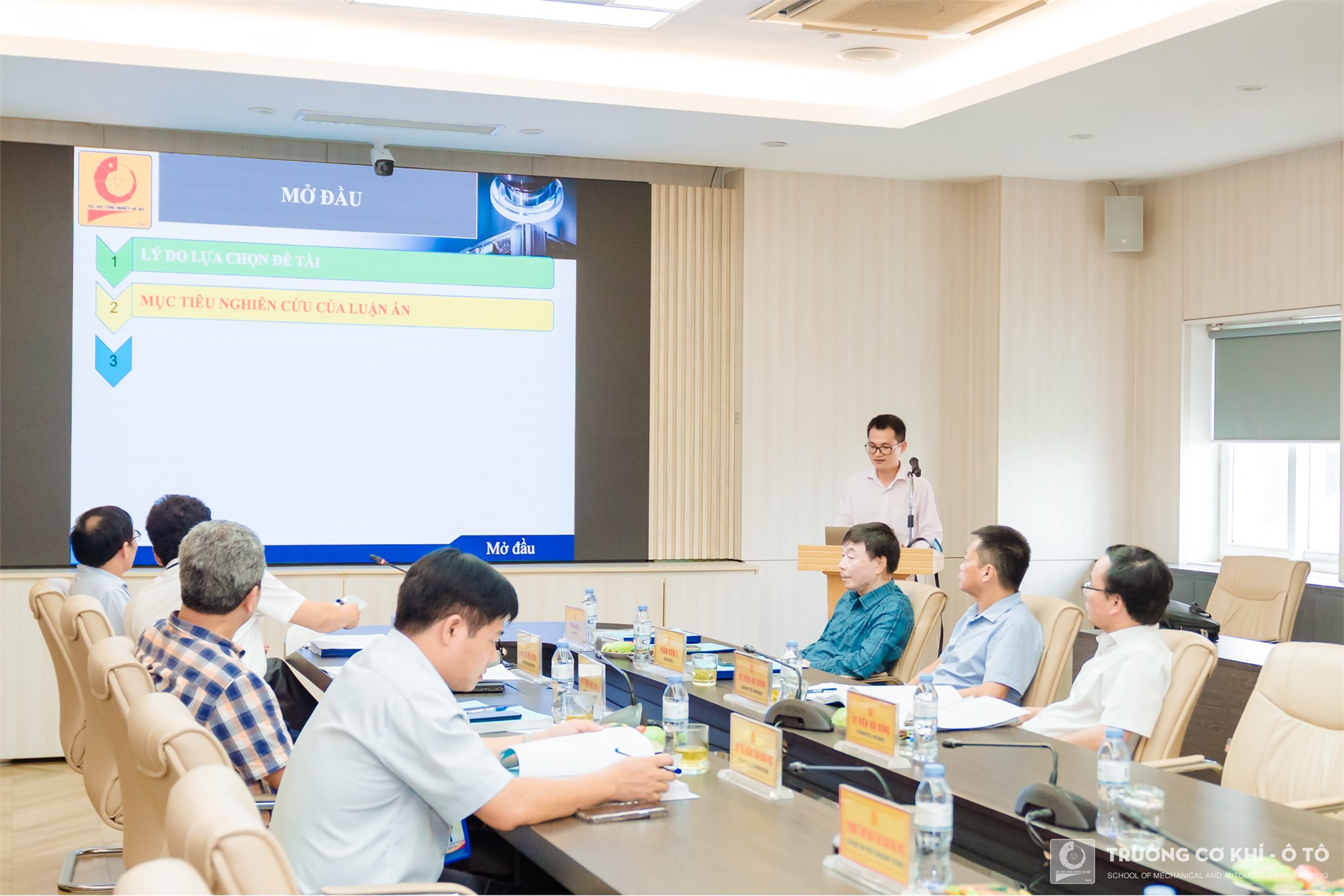 Đánh giá luận án tiến sĩ cấp đơn vị chuyên môn cho NCS Nguyễn Duy Trinh chuyên ngành Kỹ thuật Cơ khí, Trường Cơ khí - Ô tô