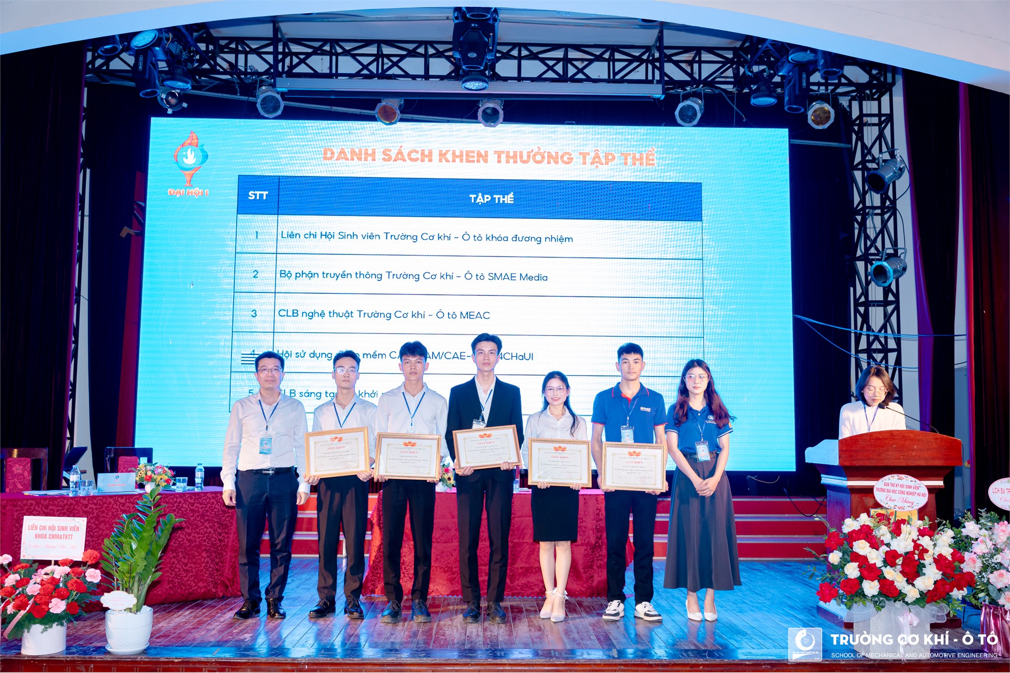 Đại hội đại biểu Liên chi hội sinh viên Việt Nam Trường Cơ khí - Ô tô lần thứ I, Nhiệm kỳ 2025- 2028