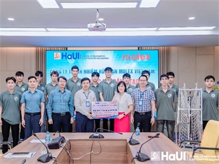 Molex Việt Nam và Vina Tech đồng hành cùng tài năng trẻ: Tài trợ đội Robocon Trường Cơ khí – Ô tô, HaUI