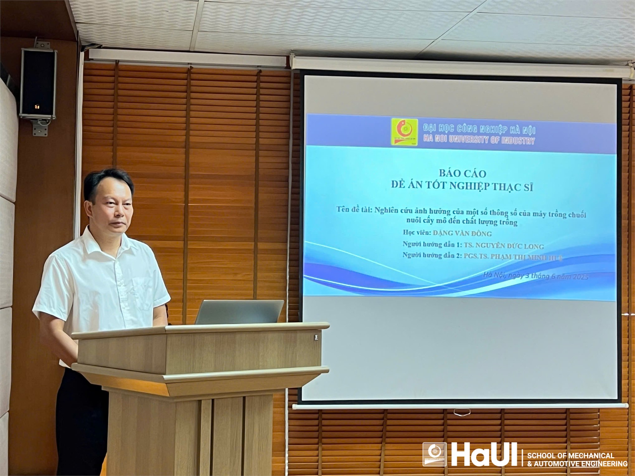 Đề án tốt nghiệp thạc sĩ Kỹ thuật Cơ khí khẳng định chất lượng đào tạo gắn liền thực tiễn tại Trường Cơ khí – Ô tô