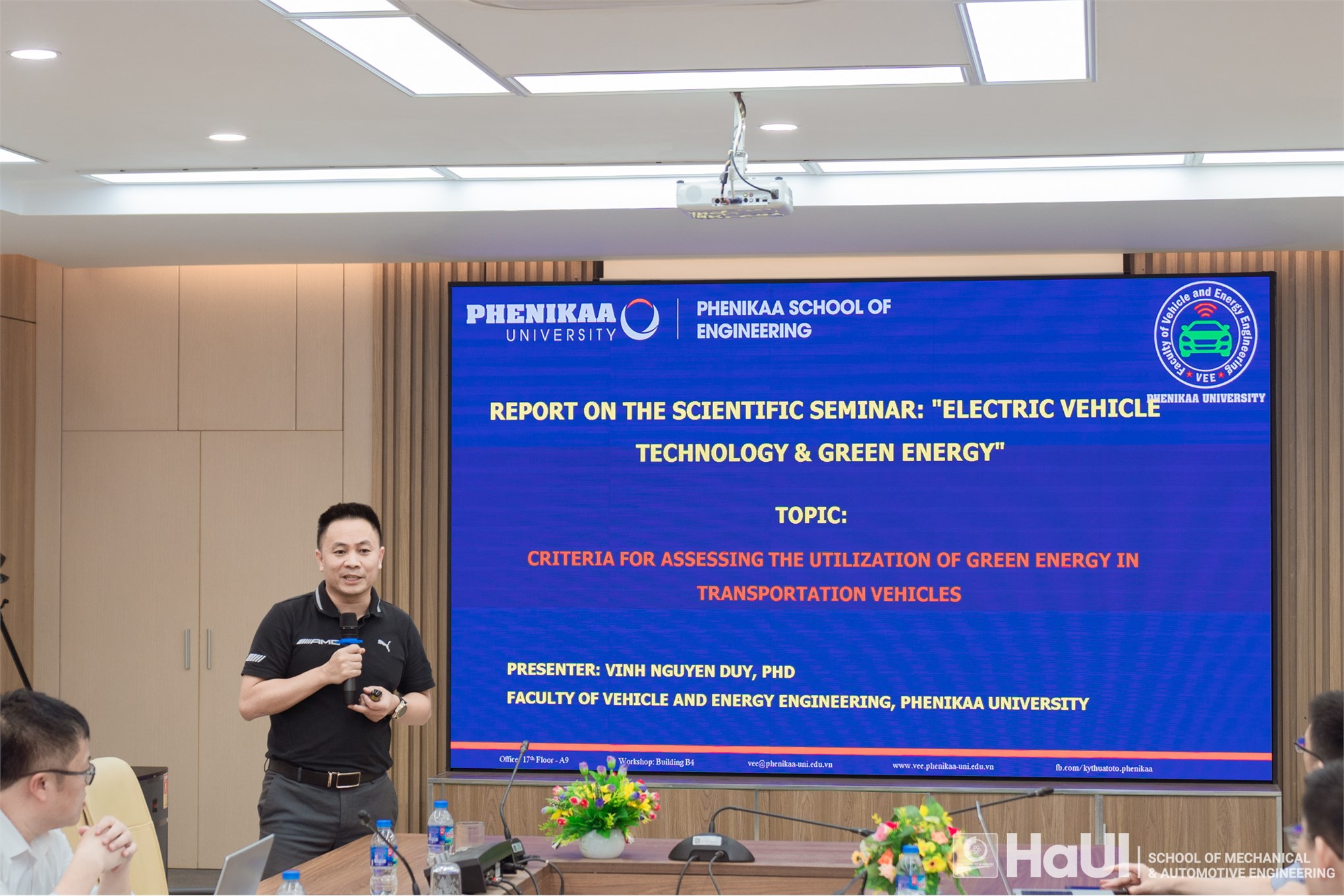 Hội thảo “Công nghệ xe điện và năng lượng xanh” tại Trường Cơ khí – Ô tô