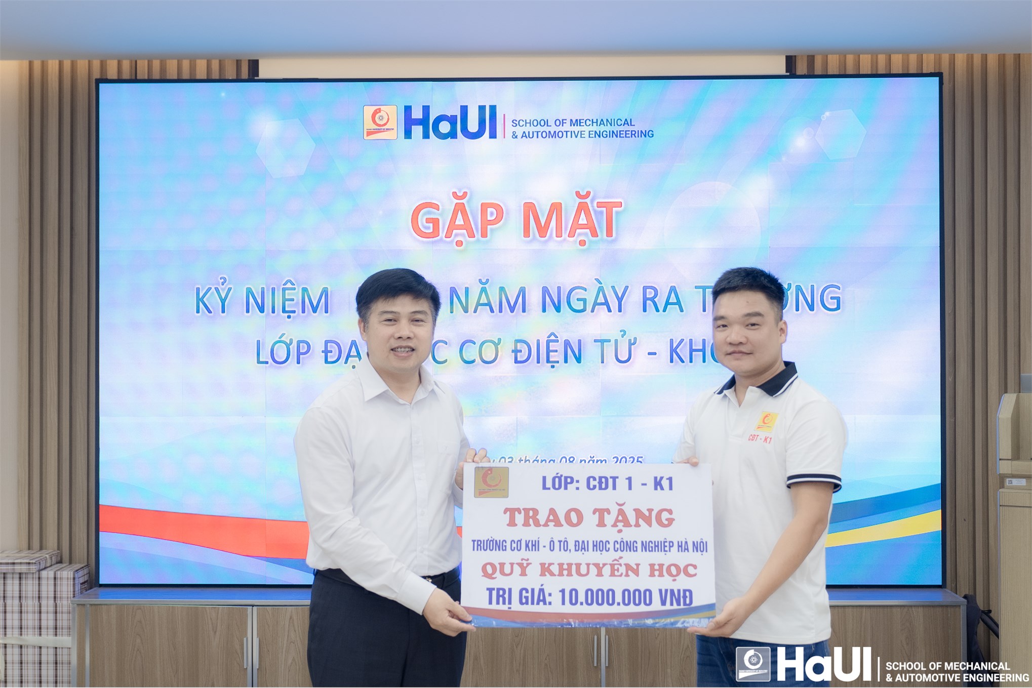 Dấu ấn 15 năm - Hành trình trưởng thành của lớp Cơ điện tử khóa 1, Trường Cơ khí – Ô tô