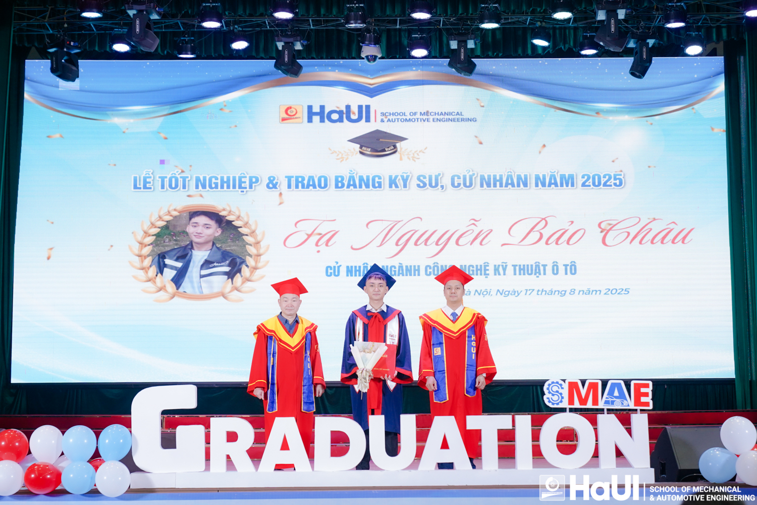 Lễ tốt nghiệp 2025, Trường Cơ khí - Ô tô – Hành trình mới bắt đầu từ tri thức và đam mê