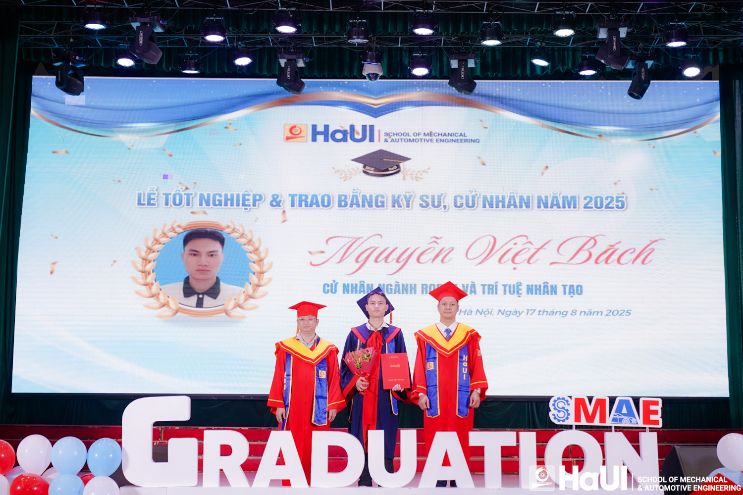 Lễ tốt nghiệp 2025, Trường Cơ khí - Ô tô – Hành trình mới bắt đầu từ tri thức và đam mê