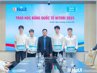 Nitori Scholarship 2025: Four Outstanding Students of the School of Mechanical and Automotive Engineering