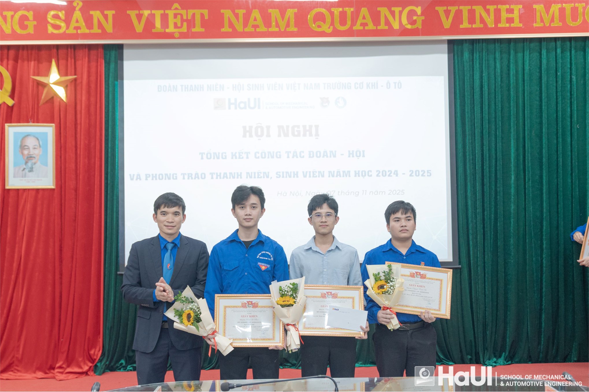 Hội nghị tổng kết Công tác Đoàn và phong trào thanh niên, sinh viên Trường Cơ khí – Ô tô năm học 2024-2025